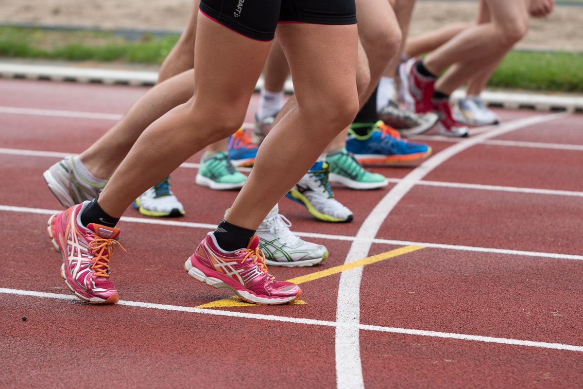 race start feet